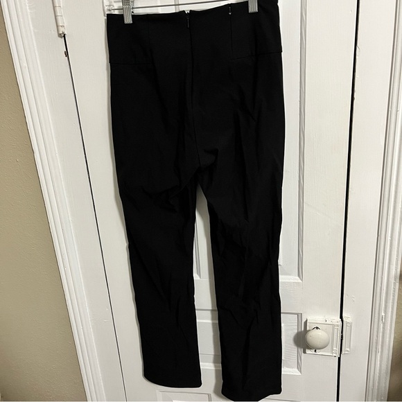 Athleta Black Front Slit Pants Black Size 6 E - Picture 3 of 7